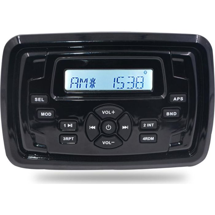  HASDA MP3 PLAYER 155X105mm - 12V - 4X45W ΜΕ ΡΑΔΙΟΦΩΝΟ/USB/BLUETOOTH (ΑΔΙΑΒΡΟΧΟ/ΜΑΥΡΟ) 