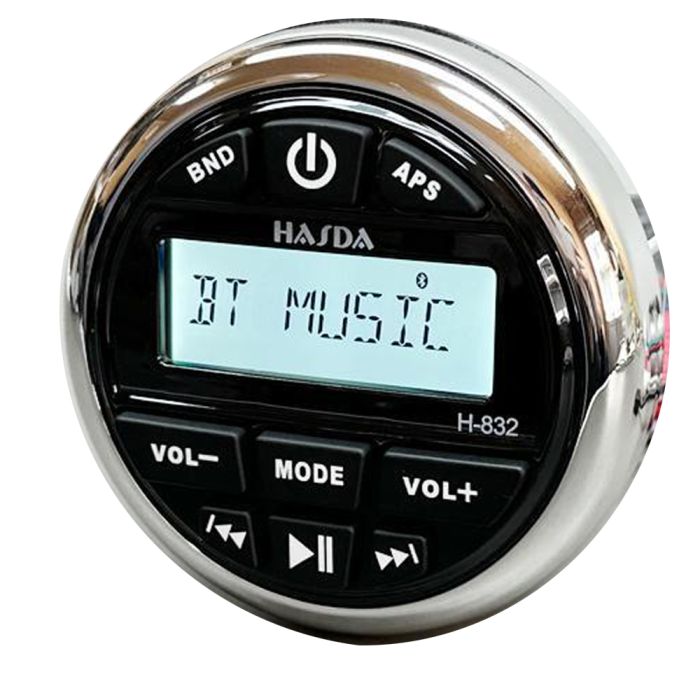  HASDA H-1003 ΑΔΙΑΒΡΟΧΟ ΣΤΡΟΓΓΥΛΟ ΜΑΥΡΟ BLUETOOTH CONTROLLER - A2DP 