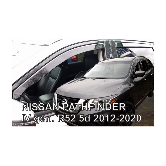  NISSAN PATHFINDER IV R52 5D 2012-2020 ​ΖΕΥΓΑΡΙ ΑΝΕΜΟΘΡΑΥΣΤΕΣ ΑΠΟ ΕΥΚΑΜΠΤΟ ΦΙΜΕ ΠΛΑΣΤΙΚΟ HEKO - 2 ΤΕΜ. 