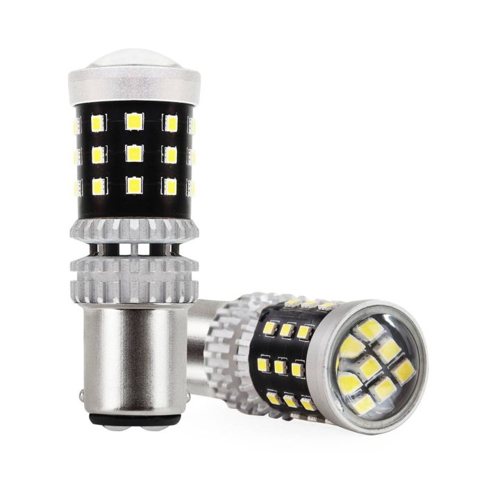  ΛΑΜΠΑΚΙΑ ΔΙΠΟΛΙΚΑ LED ΛΕΥΚΑ CAN-BUS P21/5w BAY15D 12/24V 39xSMD 2016 ΑMiO - 2 TEM. 