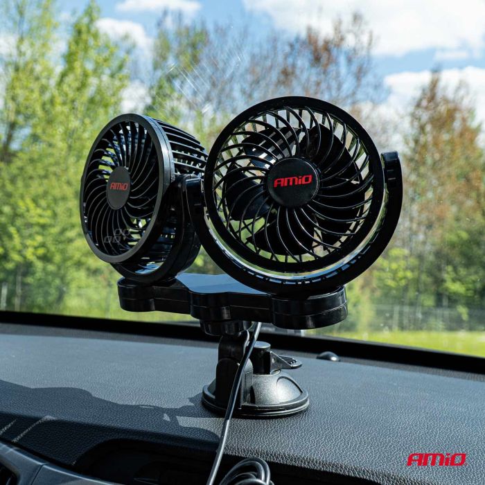  ΑΝΕΜΙΣΤΗΡΑΣ ΔΙΠΛΟΣ 12V 2χ4''(10,8cm) ΜΕ ΦΙΣ ΑΝΑΠΤΗΡΑ/2 ΤΑΧΥΤΗΤΩΝ/ ΜΕ ΒΕΝΤΟΥΖΑ PRO SERIES ΑMiO - 1 TEM. 