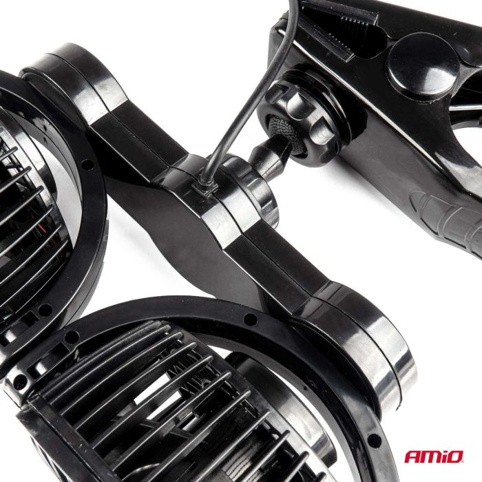  ΑΝΕΜΙΣΤΗΡΑΣ ΔΙΠΛΟΣ 12V 2χ4''(10,8cm) ΜΕ ΦΙΣ ΑΝΑΠΤΗΡΑ/2 ΤΑΧΥΤΗΤΩΝ/ ΜΕ ΜΑΝΤΑΛΑΚΙ PRO SERIES ΑMiO - 1 TEM. 
