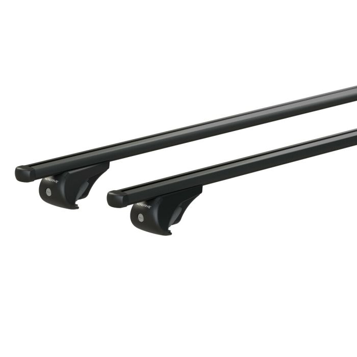  ΜΠΑΡΕΣ ΟΡΟΦΗΣ HELIO BLACK (M) 120cm ΑΛΟΥΜΙΝΙΟΥ ΜΑΥΡΗ ΜΕ ΚΛΕΙΔΑΡΙΕΣ (STANDARD RAILING) NORDRIVE - 2 TEM. 