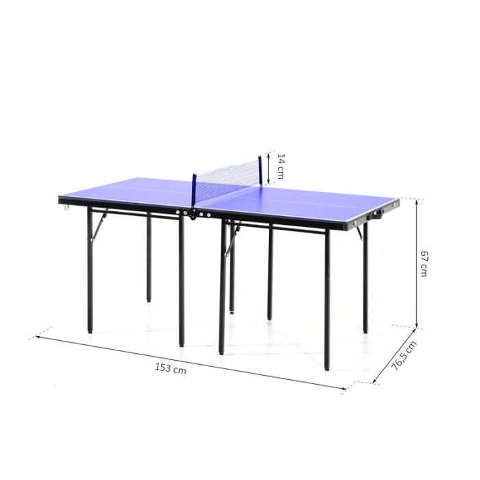  Πτυσσόμενο Τραπέζι Πινγκ-Πονγκ 153 x 76.5 x 67 cm HOMCOM A90-082 