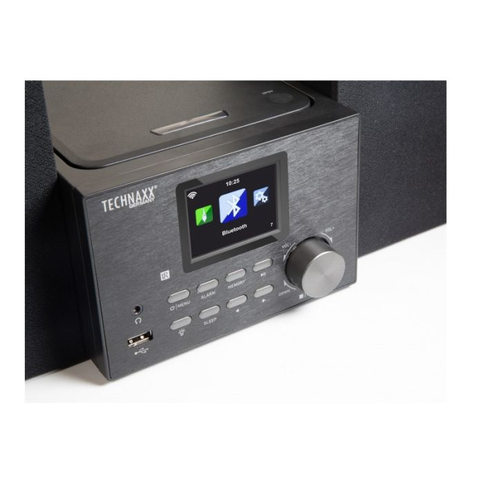 Ηχοσύστημα Internet DAB+ CD Player με Bluetooth και Τηλεχειριστήριο 20 W Μαύρο Technaxx TX-178 