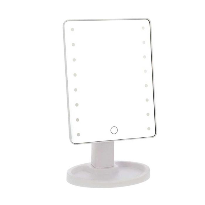  Επιτραπέζιος Καθρέπτης Μακιγιάζ με LED Φωτισμό 16 x 11 x 28 cm Bakaji 02813556 