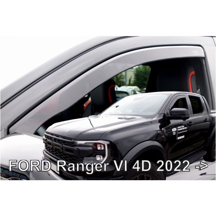  FOR RANGER 4D 2022+ /RAPTOR 2022+  ΣΕΤ ΑΝΕΜΟΘΡΑΥΣΤΕΣ ΑΥΤΟΚΙΝΗΤΟΥ ΑΠΟ ΕΥΚΑΜΠΤΟ ΦΙΜΕ ΠΛΑΣΤΙΚΟ HEKO - 4 ΤΕΜ. 