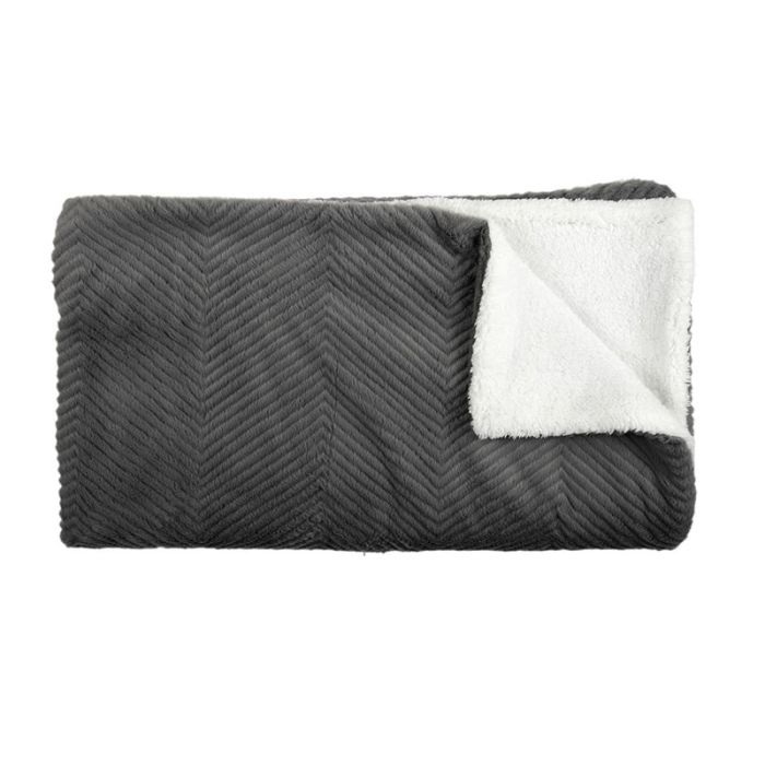  Κουβέρτα Μονή Διπλής Όψης Sherpa Προβατάκι 140 x 200 cm Home Deco Factory TX9474 