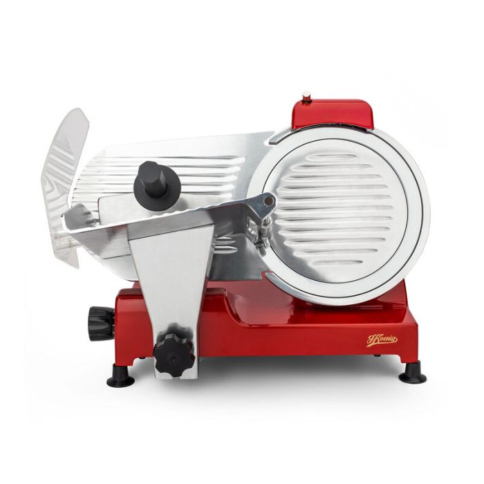  Ηλεκτρική Μηχανή Κοπής Αλλαντικών - Τυριών και Ψωμιού 240 W Χρώματος Κόκκινο H.Koenig MSX254 