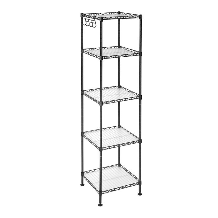 Μεταλλική Ραφιέρα με 5 Ράφια 30 x 30 x 123.5 cm Songmics LGR23BK 