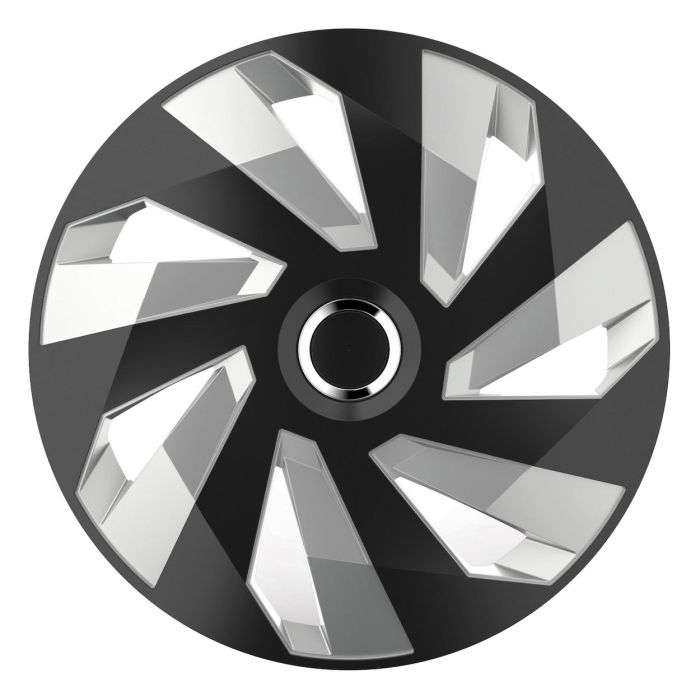  ΤΑΣΙ 16&quot; HUBCAP VECTOR RC SILVER BLACK AMiO- 4 ΤΕΜ. 