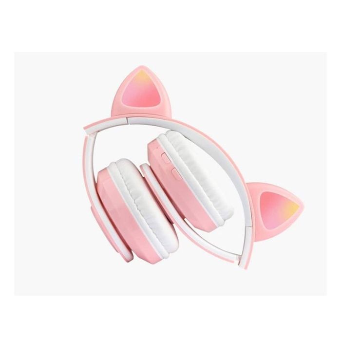  Ασύρματα Ακουστικά Bluetooth Γάτα Χρώματος Ροζ SPM B39-Pink 