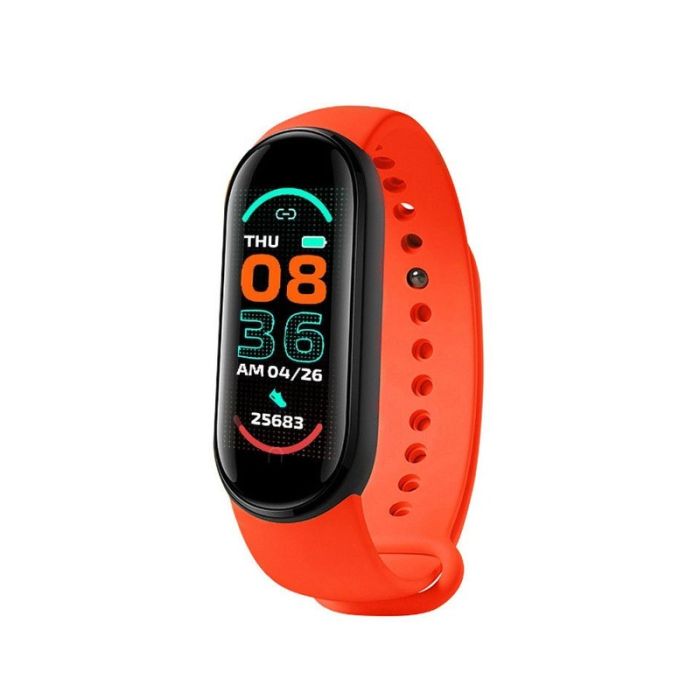  Ρολόι Fitness Tracker με Πιεσόμετρο και Μετρητή Καρδιακών Παλμών Smart Band M6 Χρώματος Κόκκινο SPM M6-MAGN-Red 