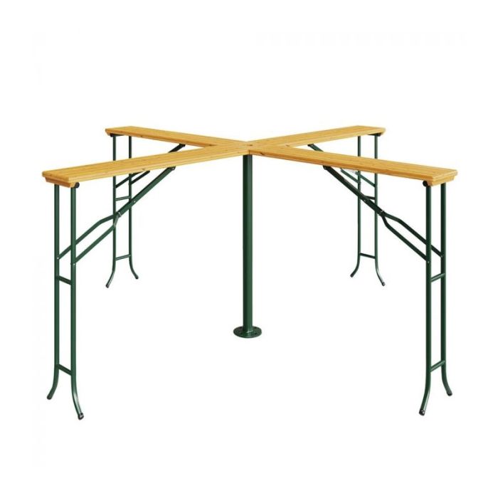  Μεταλλικό Πτυσσόμενο Τραπέζι- Bar Κήπου 4 Θέσεων 239.5 x 103 cm Hoppline HOP1001193 
