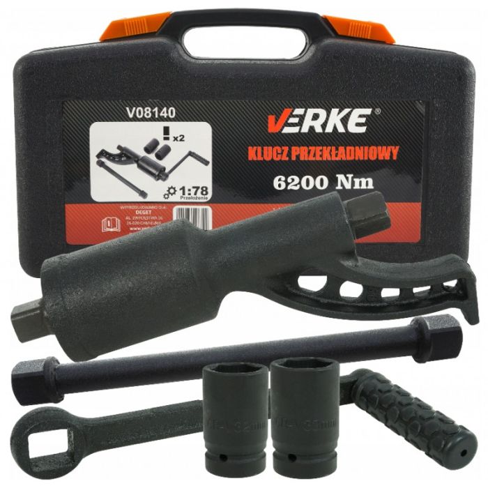 Κλειδί Μπουλονιών Μειωτήρας 1:78 - 6.200nm VERKE-V08140