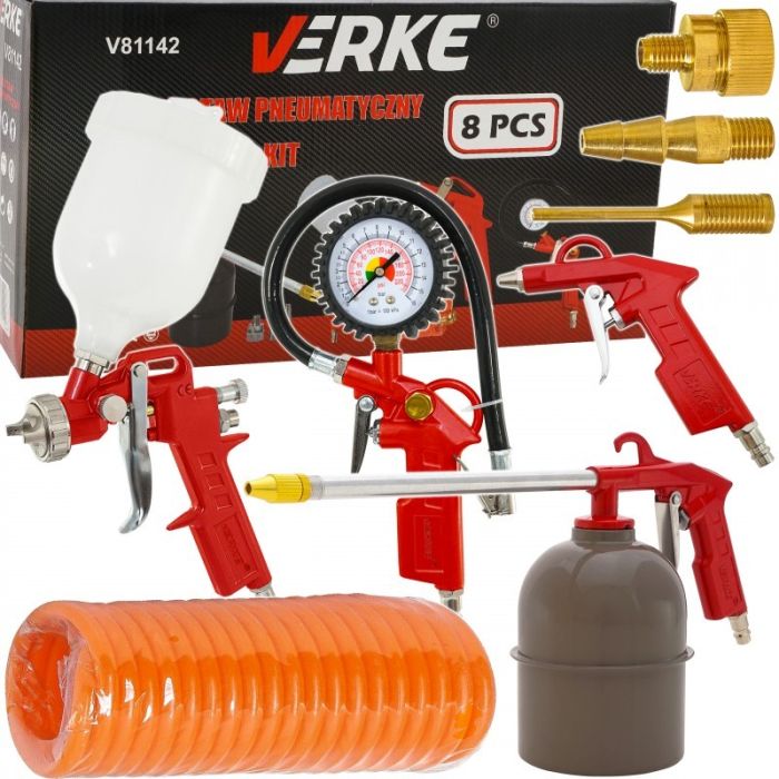 Εργαλεία Αέρος Σετ 8 Τεμ. Verke V81142