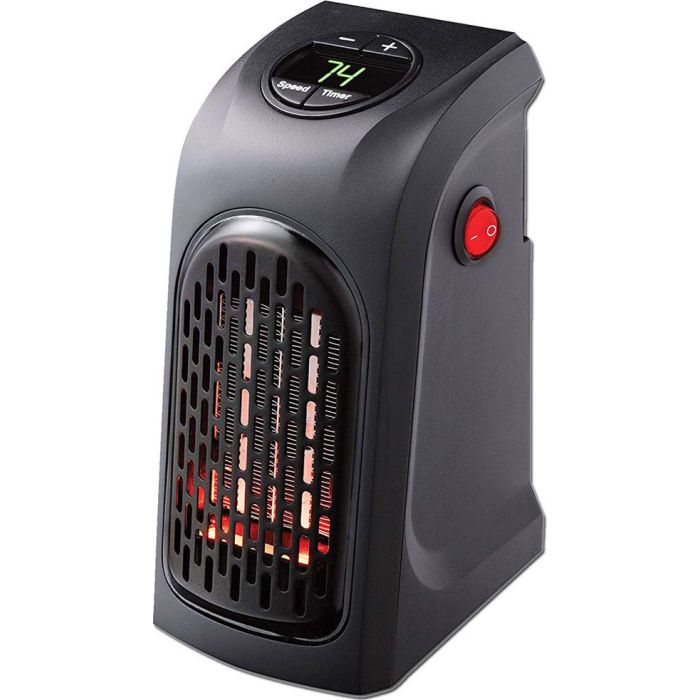 Handy Heater Φορητό Αερόθερμο Πρίζας 350w, Σε Μαύρο Χρώμα, 8.3x9.9x16cm CC-9078