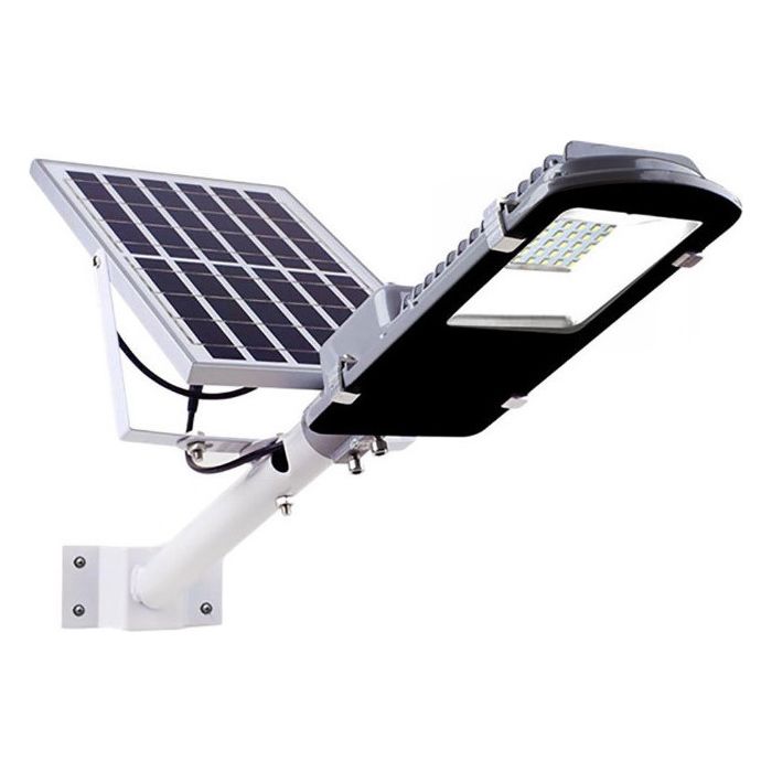  Στεγανό Ηλιακό Φωτιστικό Δρόμου IP65 με Αισθητήρα Φωτός και Τηλεχειριστήριο με 40 LED σε Μαύρο Χρώμα HOP1000959-1