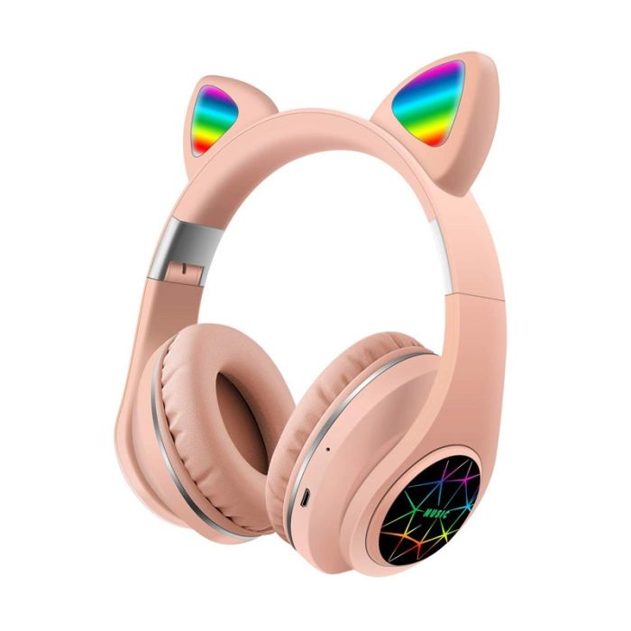  Ασύρματα Ακουστικά Bluetooth Γάτα M2 SPM M2-Pink 