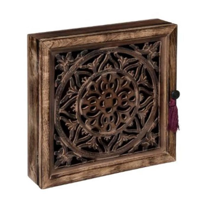  Ξύλινη Κλειδοθήκη Τοίχου 8 Θέσεων 30 x 7 x 30 cm Namaste Atmosphera 182086 