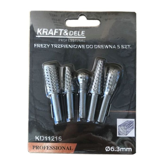  Σετ Φρέζες Ξύλου 5 τμχ Kraft&amp;Dele KD-11216 