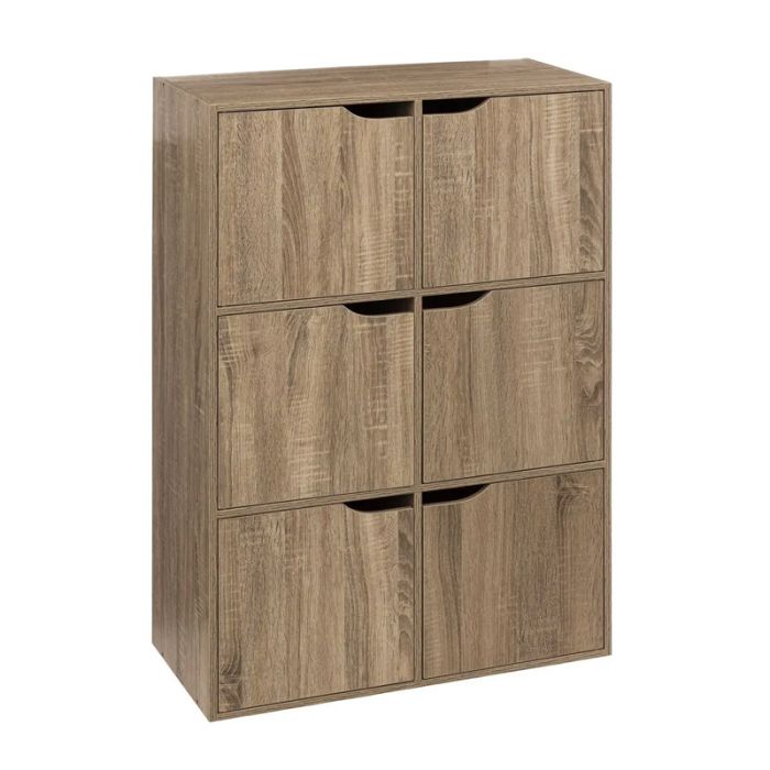  Ξύλινη Εταζέρα με 6 Ντουλάπια 67.5 x 32 x 100.5 cm 5Five Simply Smart 181273 