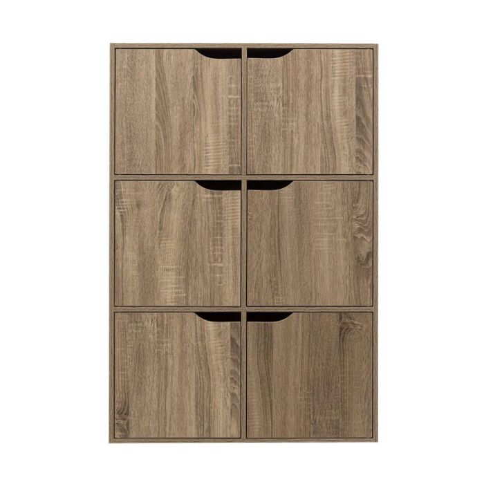  Ξύλινη Εταζέρα με 6 Ντουλάπια 67.5 x 32 x 100.5 cm 5Five Simply Smart 181273 