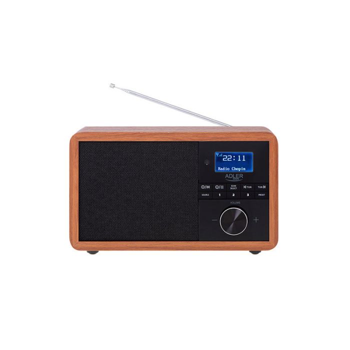 Ψηφιακό Ραδιόφωνο Ρεύματος DAB+ FM με Bluetooth και Τηλεχειριστήριο Adler AD-1184