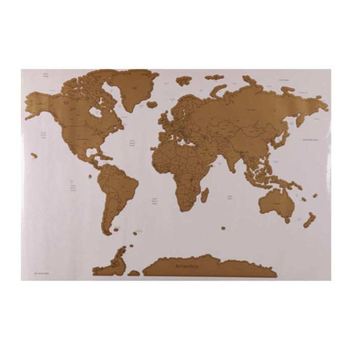 Παγκόσμιος Χάρτης Ξυστό 60 x 40 cm Bakaji 8054143000900