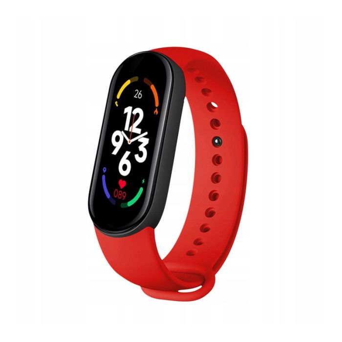 Ρολόι Fitness Tracker με Πιεσόμετρο και Μετρητή Καρδιακών Παλμών Smart Band M7 Χρώματος Κόκκινο SPM M7-Red 