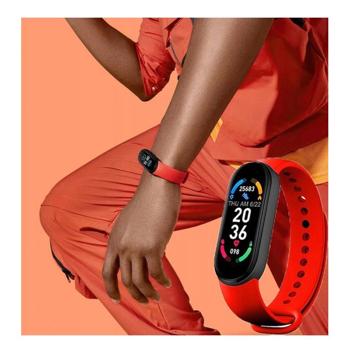  Ρολόι Fitness Tracker με Πιεσόμετρο και Μετρητή Καρδιακών Παλμών Smart Band M7 Χρώματος Κόκκινο SPM M7-Red 