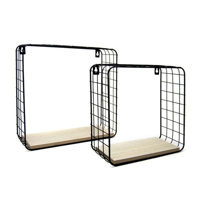  Σετ Επιτοίχια Μεταλλικά Ράφια 30 x 10 x 30 cm 2 τμχ Bakaji 8052877978663 