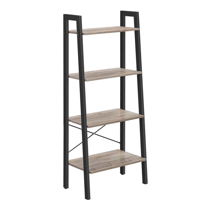  Μεταλλική Βιβλιοθήκη με 4 Ράφια 56 x 34 x 137.5 cm Χρώματος Γκρι VASAGLE LLS44MB 