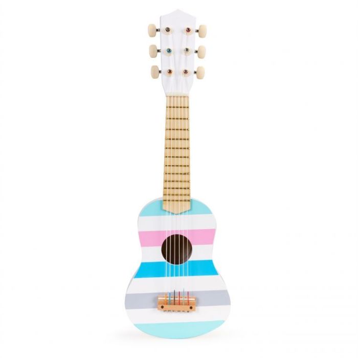 Παιδική Κιθάρα Ξύλινη Ακουστική Πολύχρωμη με 6 Χορδές Ecotoys ESC-W-0164A
