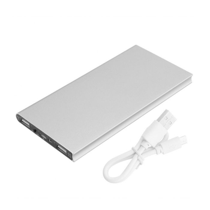  Power Bank 20000 mAh με 2 Θύρες USB Χρώματος Ασημί SPM UK175 