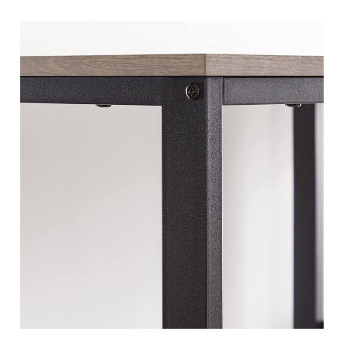  Μεταλλικό Γραφείο με 2 Ράφια 120 x 60 x 75 cm Χρώματος Γκρι VASAGLE LWD47MB 