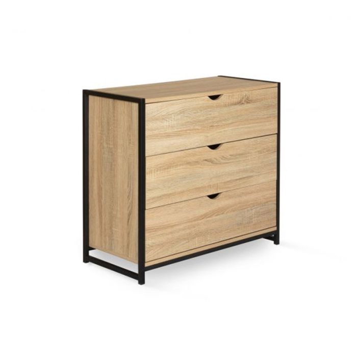  Μεταλλική Συρταριέρα με 3 Συρτάρια 75 x 40 x 82 cm Idomya 30087285 