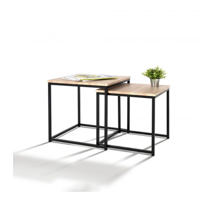  Σετ Μεταλλικά Βοηθητικά Τραπέζια Nesting 53 x 53 x 41 cm 2 τμχ Memphis Idomya 30080069 