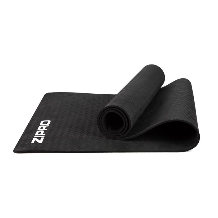  Στρώμα Γυμναστικής για Yoga και Pilates 183 x 61 cm Χρώματος Μαύρο Zipro 6413502 