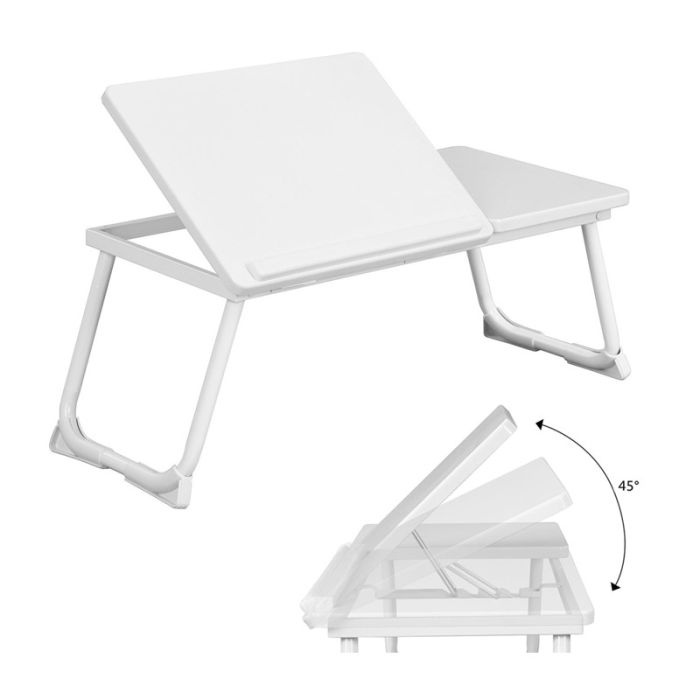  Μεταλλικό Βοηθητικό Πτυσσόμενο Τραπέζι Πολλαπλών Χρήσεων με Βάση για Laptop 68 x 30 x 27.5 cm Bakaji 6970011015710 