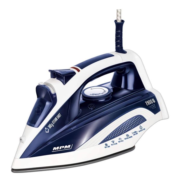  Ηλεκτρικό Σίδερο Ατμού 2800 W Χρώματος Μπλε MPM MZE-21/NS 
