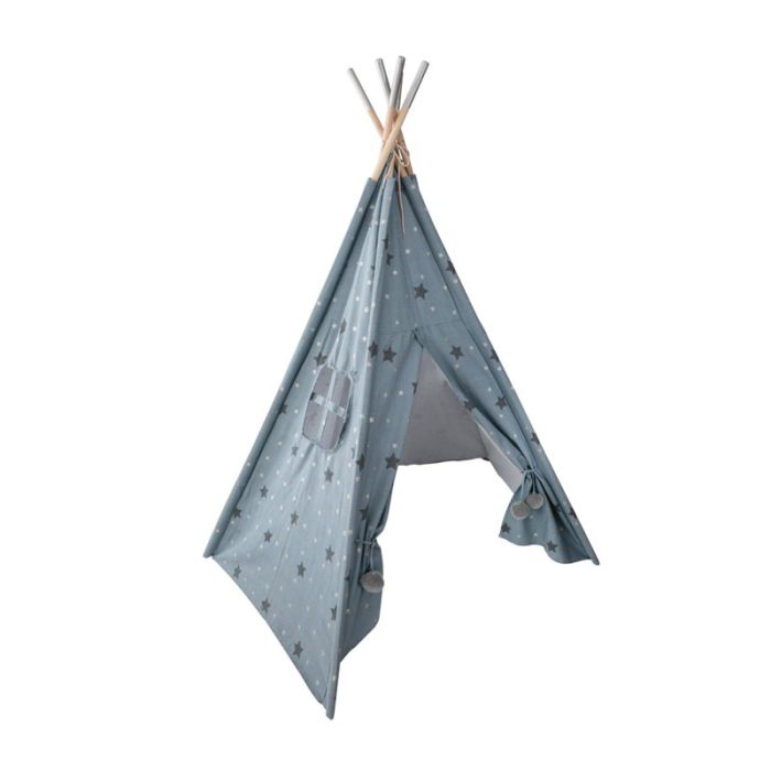  Παιδική Ινδιάνικη Σκηνή 130 x 130 x 160 cm Χρώματος Μπλε Atmosphera 158563B 