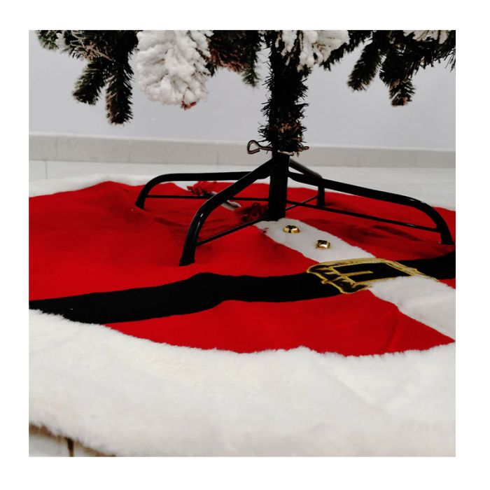  Στρογγυλή Γούνινη Χριστουγεννιάτικη Ποδιά Δέντρου 100 cm Bakaji 02814834 
