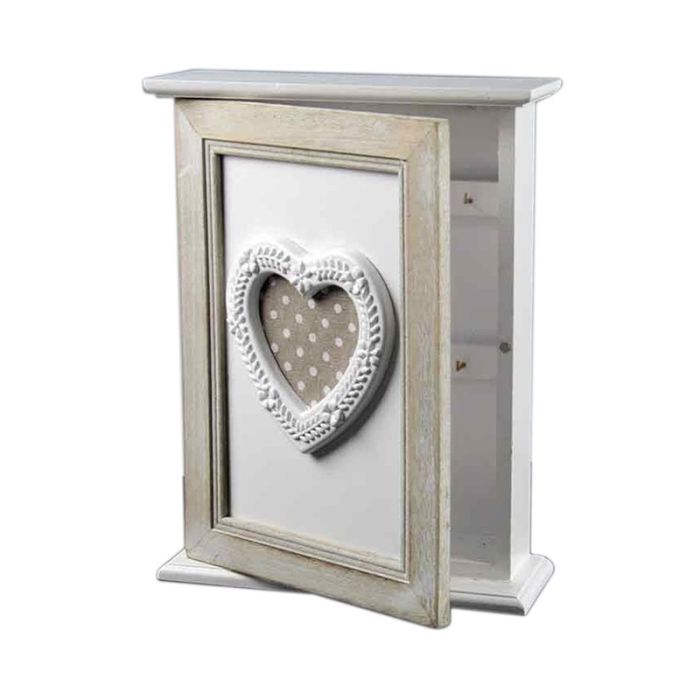  Ξύλινη Κλειδοθήκη Τοίχου Shabby Chic 21 x 7 x 28 cm Bakaji 02814661 
