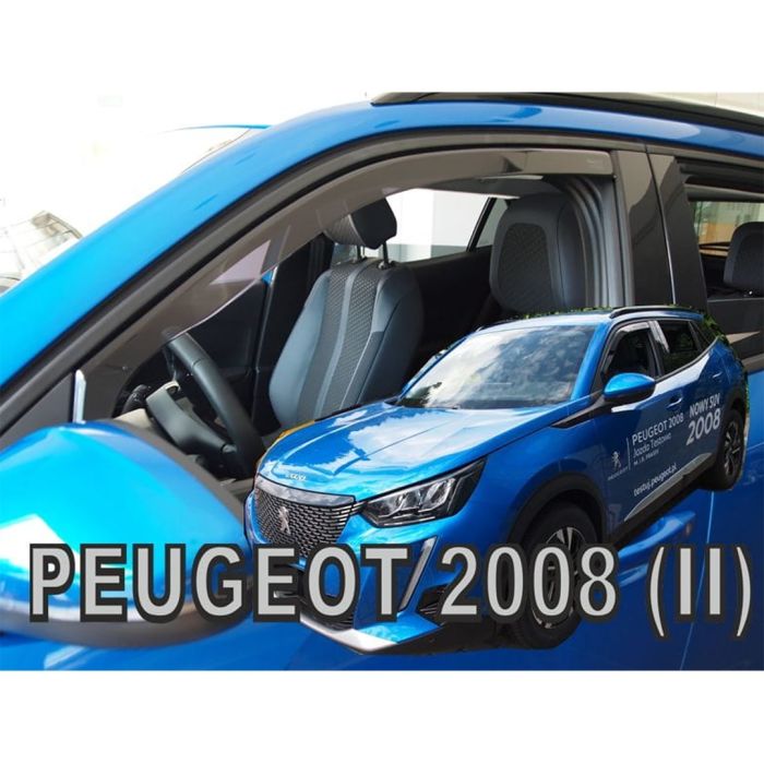  PEUGEOT 2008 5D 2019+ / 2008E 5D 2019+ - ΖΕΥΓΑΡΙ ΑΝΕΜΟΘΡΑΥΣΤΕΣ ΑΥΤΟΚΙΝΗΤΟΥ ΑΠΟ ΕΥΚΑΜΠΤΟ ΦΙΜΕ ΠΛΑΣΤΙΚΟ HEKO - 2 ΤΕΜ. 