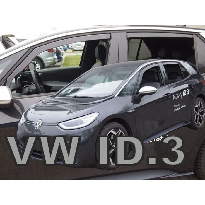  VW ID.3 5D 2020+ ΣΕΤ ΑΝΕΜΟΘΡΑΥΣΤΕΣ ΑΥΤΟΚΙΝΗΤΟΥ ΑΠΟ ΕΥΚΑΜΠΤΟ ΦΙΜΕ ΠΛΑΣΤΙΚΟ HEKO - 4 ΤΕΜ. 