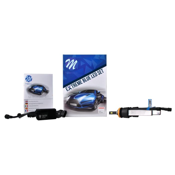  H11 9/36V 6.500K 5000lm OSRAM EXTREME BLUE LED KIT SET (ΜΕ ΨΥΚΤΡΑ ΛΕΠΙΔΕΣ-ΦΤΕΡΟΥ) 2ΤΕΜ. M-TECH 