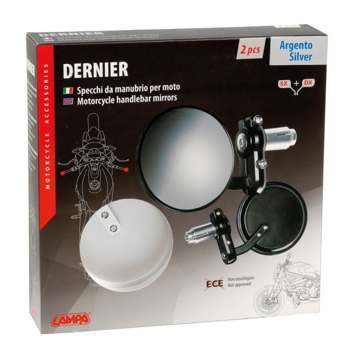  ΚΑΘΡΕΠΤΕΣ ΣΕ ΘΕΣΗ ΑΝΤΙΒΑΡΟΥ ΜΟΤΟ DERNIER 80mm 13-18mm  ΧΡΩΜΙΟ -2 ΤΕΜ. 