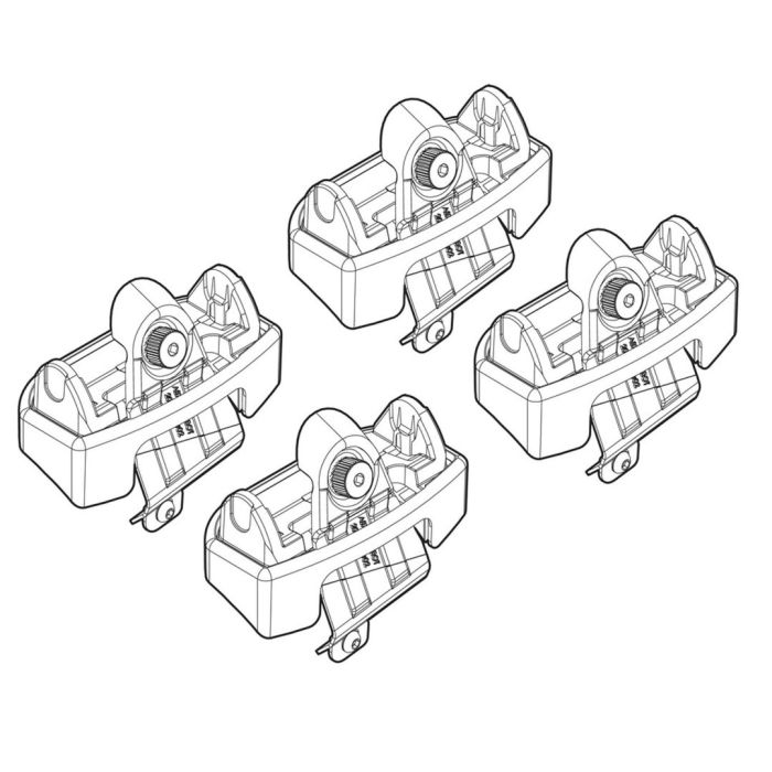  PEUGEOT 206 3D PLUS 09/98+ KIT ΑΚΡΑ (ΠΟΔΙΑ) ΓΙΑ ΜΠΑΡΕΣ NORDRIVE 