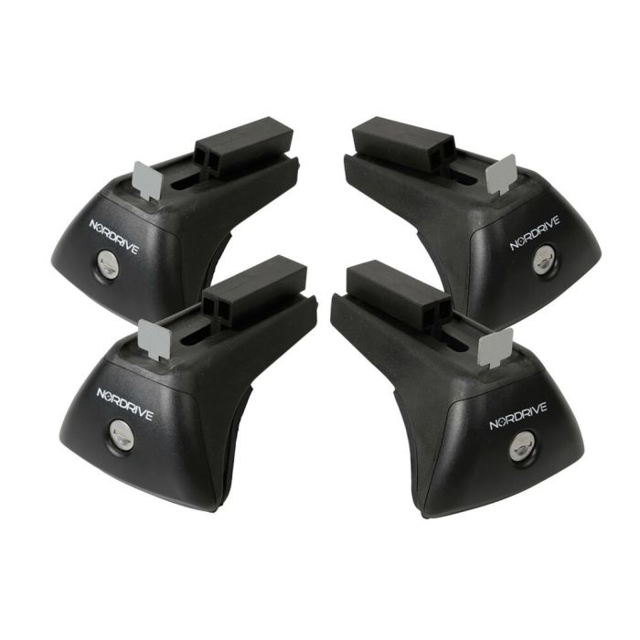  KIT ΑΚΡΑ (ΠΟΔΙΑ) RAIL-X ΓΙΑ ΑΛΟΥΜΙΝΙΟΥ ΜΠΑΡΕΣ QUADRA NORDRIVE ME FLUSH RAILING ME ΚΛΕΙΔΙ - 4 TEM. 